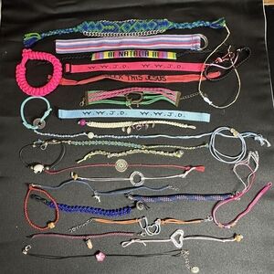 J437 Bulk Bundle of 28 Cord Bracelets